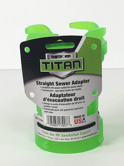 Thetford 17907 Titan™ Pemium RV Straight Sewer Adapter