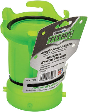 Thetford 17907 Titan™ Pemium RV Straight Sewer Adapter