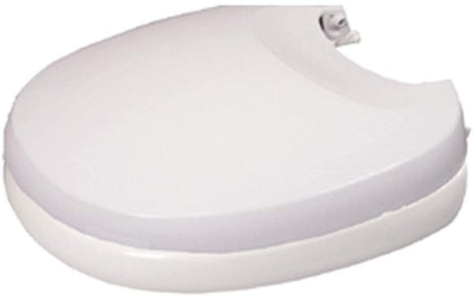 Thetford 31703 Aqua Magic ™ V Hand Flush/ Aqua Magic ™ V Foot Pedal Flush Round Toilet Seat, White