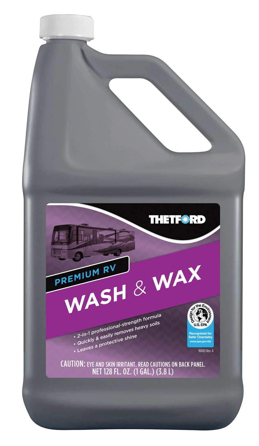 Premium RV Wash and Wax, Detergent and Wax for RVs / Boats / Trucks / Cars - 64 oz - Thetford 96014