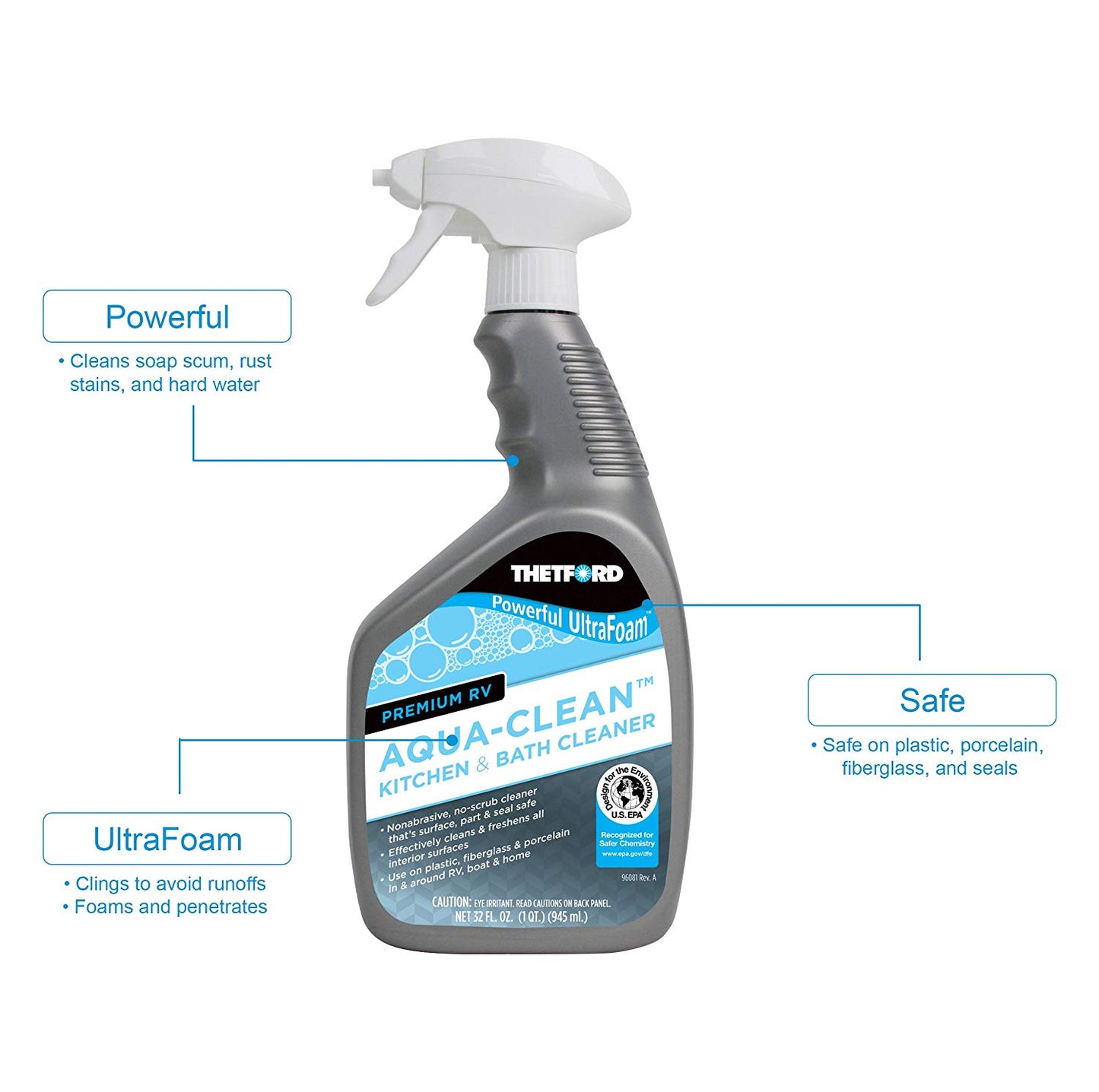 Thetford 36971 Aqua-Clean Cleaner Liquid - 32 oz