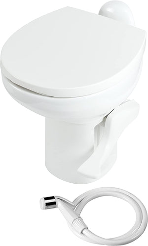 Thetford 42060 Aqua-Magic® Style™ II China Toilet, High Profile, White w/Sprayer