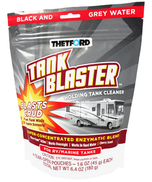 Thetford Corp White 1.6 oz 96527 Blaster Holding Tank Cleaner-4-Pack 1.6 oz. Pouches