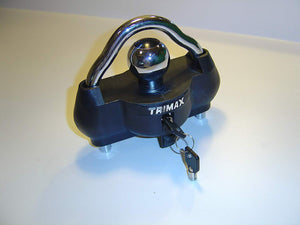Trimax UMAX100 Premium Universal 'Solid Hardened Steel' Trailer Lock (fits All couplers)