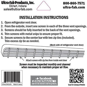 Ultra-Fab 53-945200 Insect Screen for Dometic Refrigerator Outside Vents