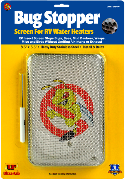 Ultra-Fab 53-945400 Mud Dauber Screen for  Atwood 6 & 10 Gallon and Suburban 6 Gallon RV Outside Water Heater Vents