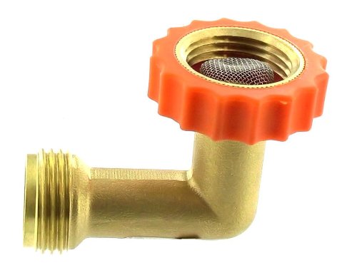 Valterra A01-0020VP Brass 90° Lead-Free Hose Saver