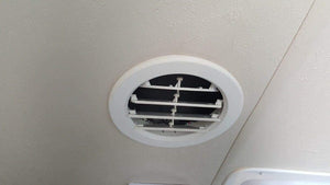 Valterra A10-3358VP White Rotating Heat and A/C Register with Damper