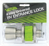 Valterra Stainless Steel 4 Way Universal Entrance Panic Proof Lock L32CS000