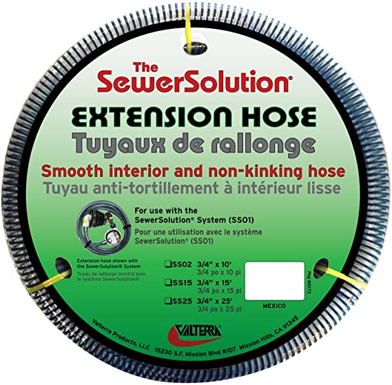 Valterra SS02 The SewerSolution System RV Waste Extension Hose, 10 Feet