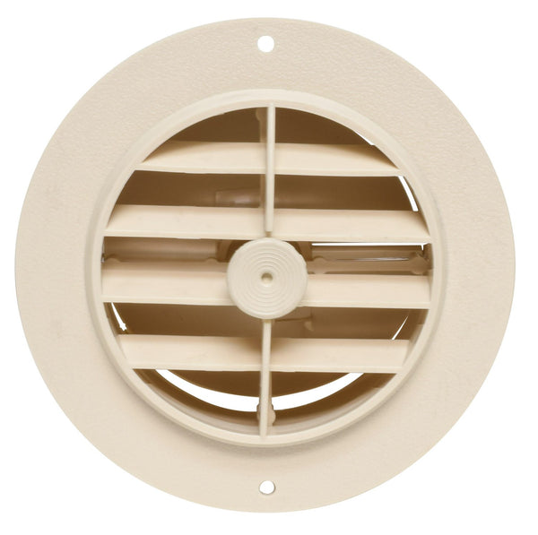 Valterra A10-3349VP Beige Rotating Heat and A/C Register with Damper (4" ID, 5-3/8" OD)