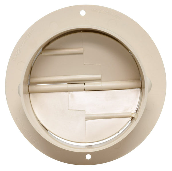 Valterra A10-3349VP Beige Rotating Heat and A/C Register with Damper (4" ID, 5-3/8" OD)