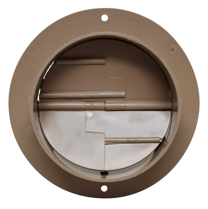 Valterra 1221.1409 A10-3351VP Rotating/Dampered Heating and A/C Register-4" ID x 5-3/8" OD, Light Brown