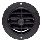 Valterra A10-3353VP Rotating/Dampered Heating and A/C Register-4" ID x 5-3/8" OD, Black