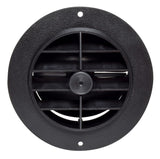 Valterra A10-3353VP Rotating/Dampered Heating and A/C Register-4" ID x 5-3/8" OD, Black