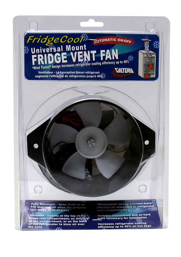 Valterra Black A10-2618VP FridgeCool Exhaust Fan-12 Volt