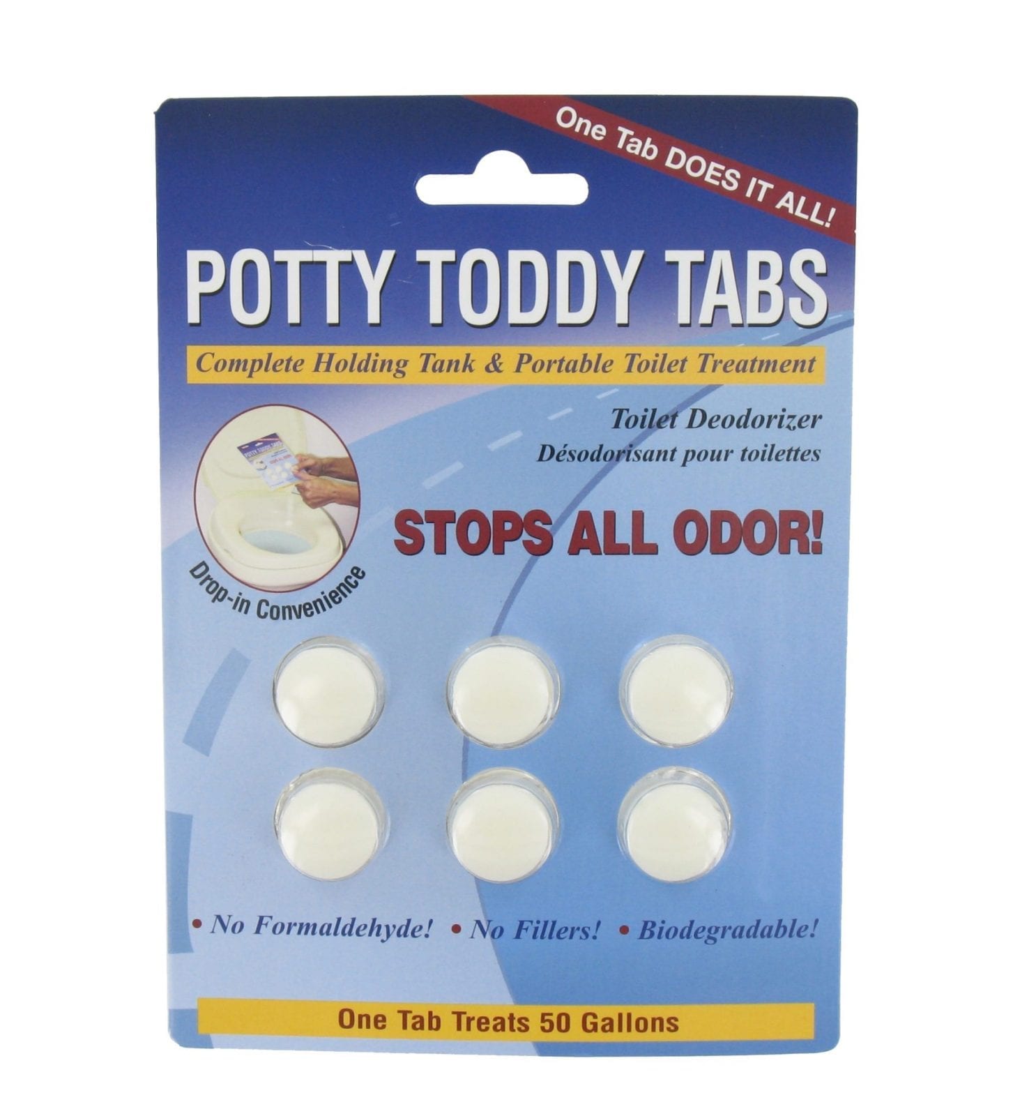Valterra White 6/Card Q5000VP Potty Toddy Tabs