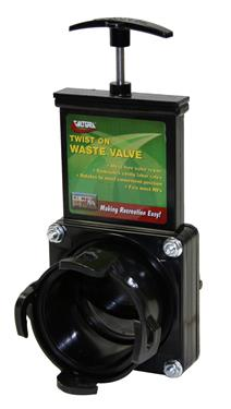 Valterra Black T58 Twist-On Waste Valve