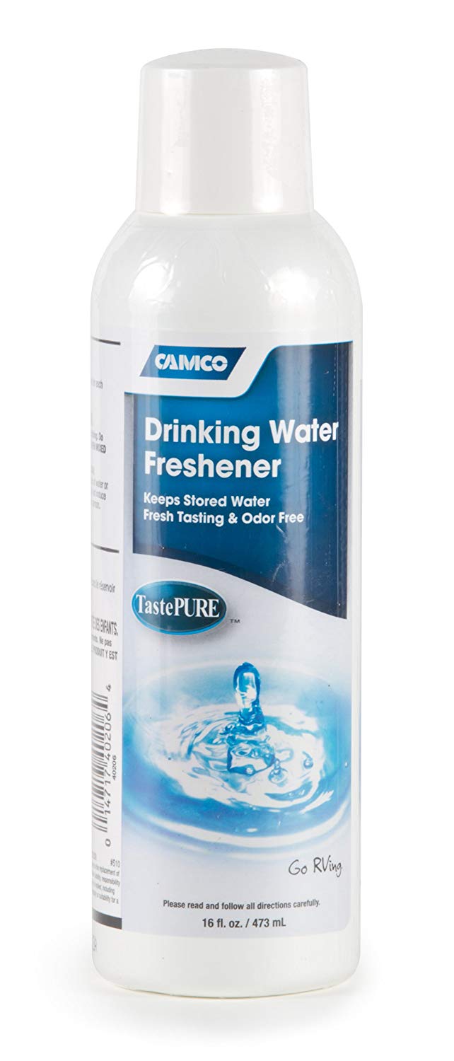 Camco TastePURE Drinking Water Freshener - Prevents Algae and Slime Build Up in Your Drinking Water Tank, Rids Odors and Bad Tastes 16 oz (40206)