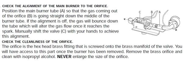 Dometic Atwood Mobile Products Water Heater Service Parts Spud Orifice 6 Gallon Main Burner - 92743