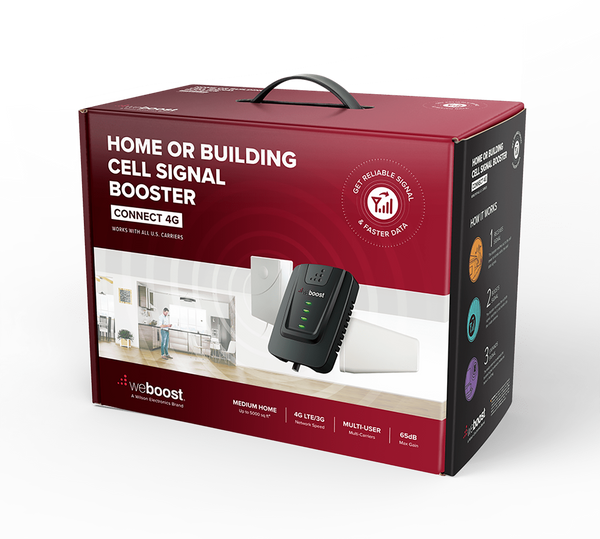 weBoost Connect 4G (470103) Indoor Cell Phone Signal Booster for Home and Office - Verizon, AT&T, T-Mobile, Sprint - Supports 5,000 Square Foot Area