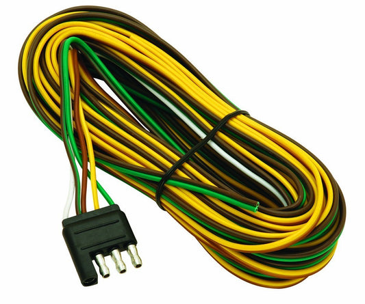 Wesbar 707261 Wishbone Style Trailer Wiring Harness with 4-Flat Connector, 3-Feet