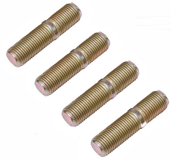 Dexter Screw-In Wheel Stud 1/2"-20 Hub thread 1/2"-20 Nut Thread, Pack of 4