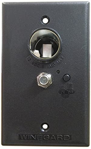 Winegard RV7032 Wall Plate Power Supply, Black
