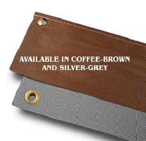 Zip Dee Solar Shade, Silver Grey or Coffee Brown (2 Sizes)